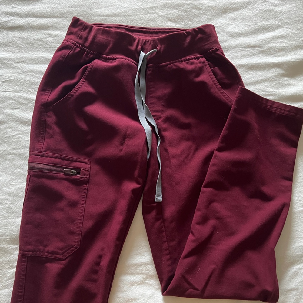 Figs Burgundy Yola 2.0 Scrub Pants XXSP